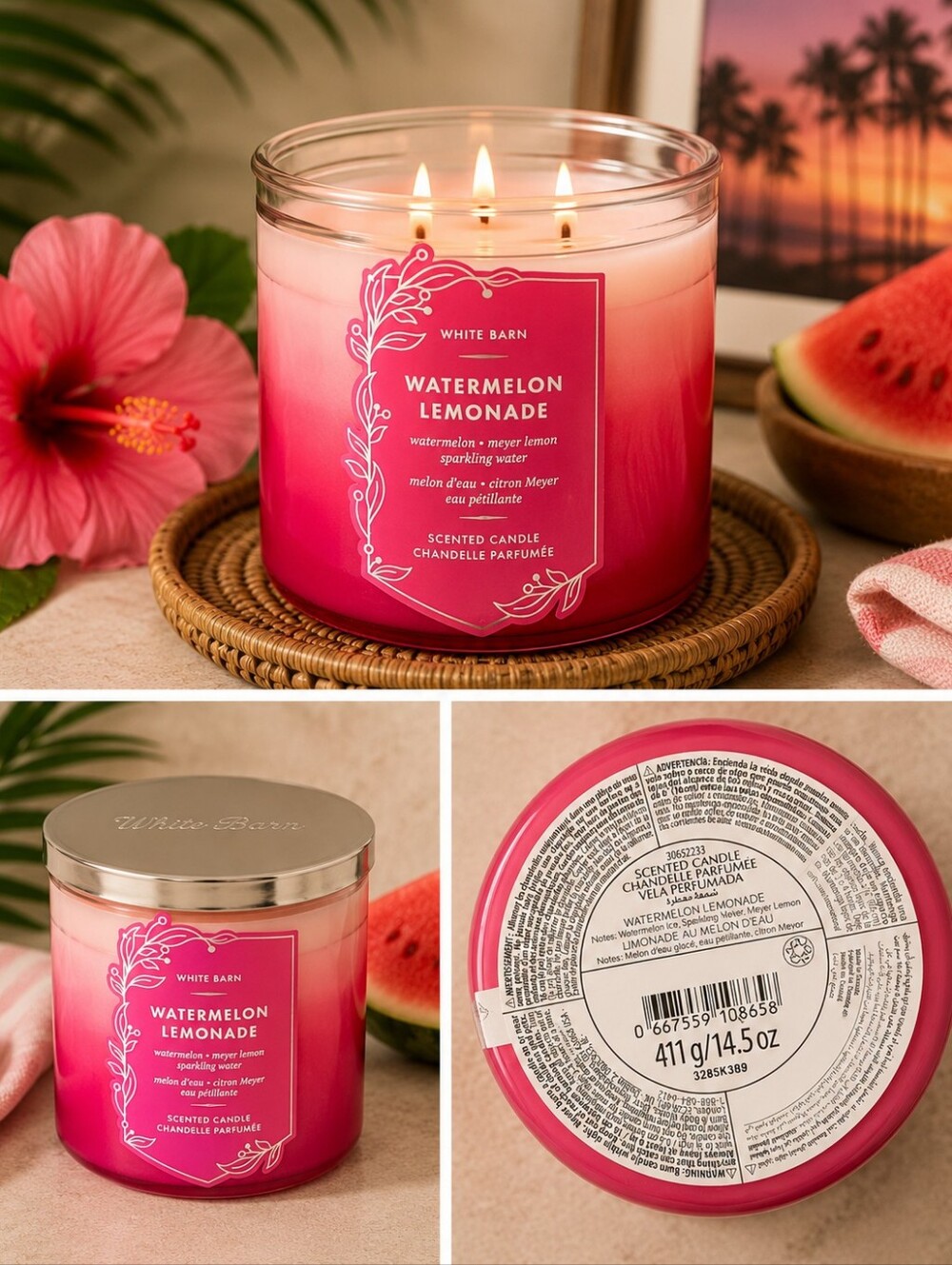 White Barn Watermelon Lemonade Candle